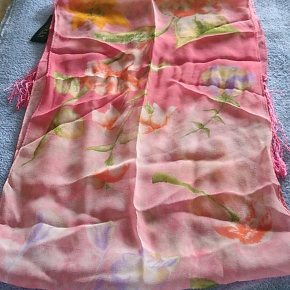 Ralph Lauren Silk Scarf - Picture 8 of 9